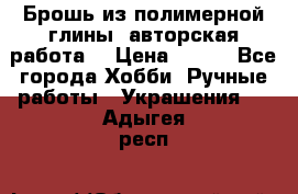 Брошь из полимерной глины, авторская работа. › Цена ­ 900 - Все города Хобби. Ручные работы » Украшения   . Адыгея респ.